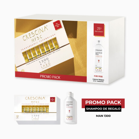 Pack Crescina Re-Growth Hombre 1300 + Shampoo 200ml Pack Crescina Re-Growth Hombre 1300 + Shampoo 200ml
