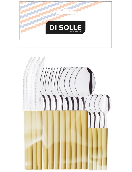 SET 16 PIEZAS AC.INOX. CAPPUCCINO MILLENIUM DI SOLLE SET 16 PIEZAS AC.INOX. CAPPUCCINO MILLENIUM DI SOLLE
