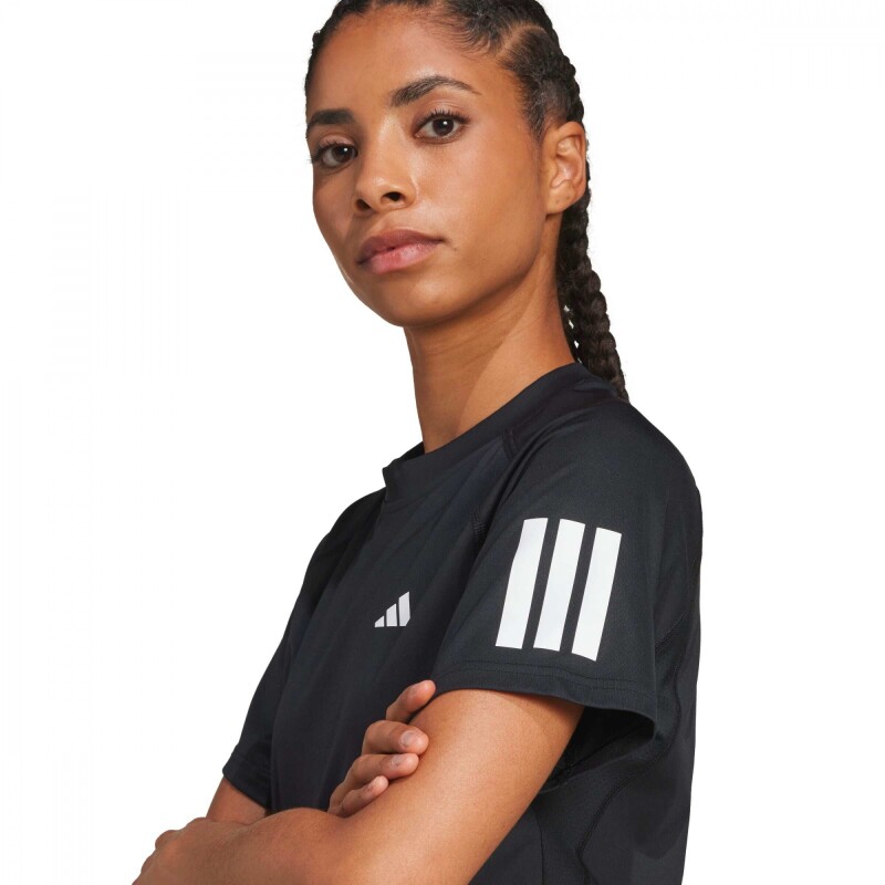 Remera Club 3-Stripes Tennis Climacool de Mujer Negro