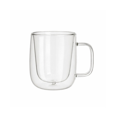 Pocillo doble pared de vidrio con asa - 450ml Sc