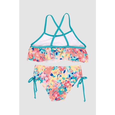 Bikini machalita ii 6-16a Flor aquarela