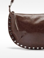 Bolso De Hombro Con Tachuelas marron