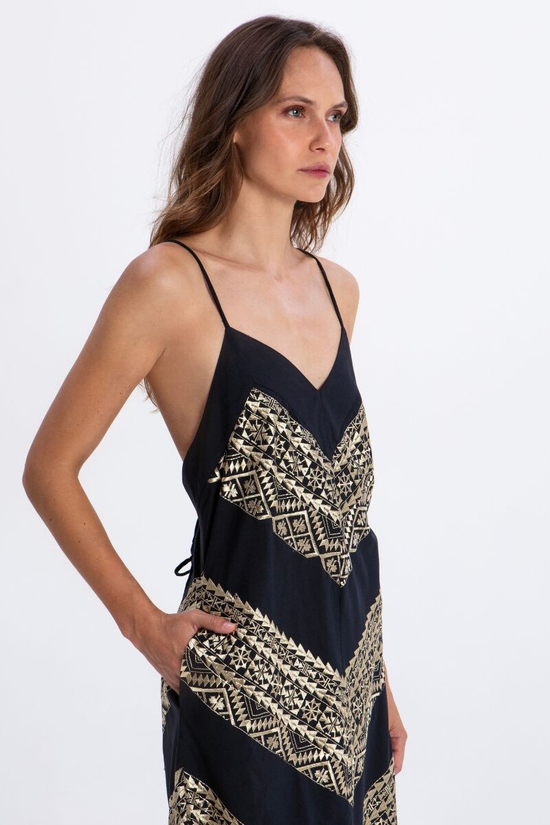 VESTIDO CLASSIC TRIANGLE CROSS Negro