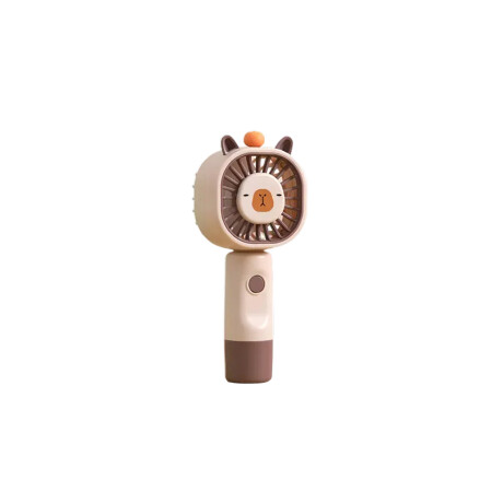 Mini ventilador portátil de escritorio gatito – recargable Marrón