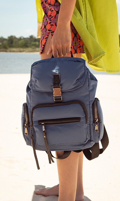 MOCHILA BEIJING AZUL PIEDRA