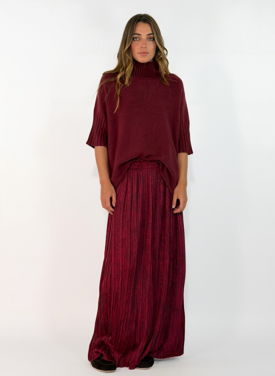 POLLERA MAKRAN - BORDO 