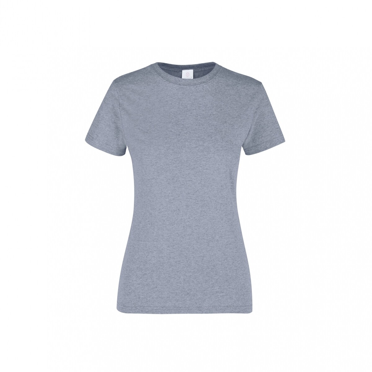 Camiseta a la base dama - Gris jaspe 