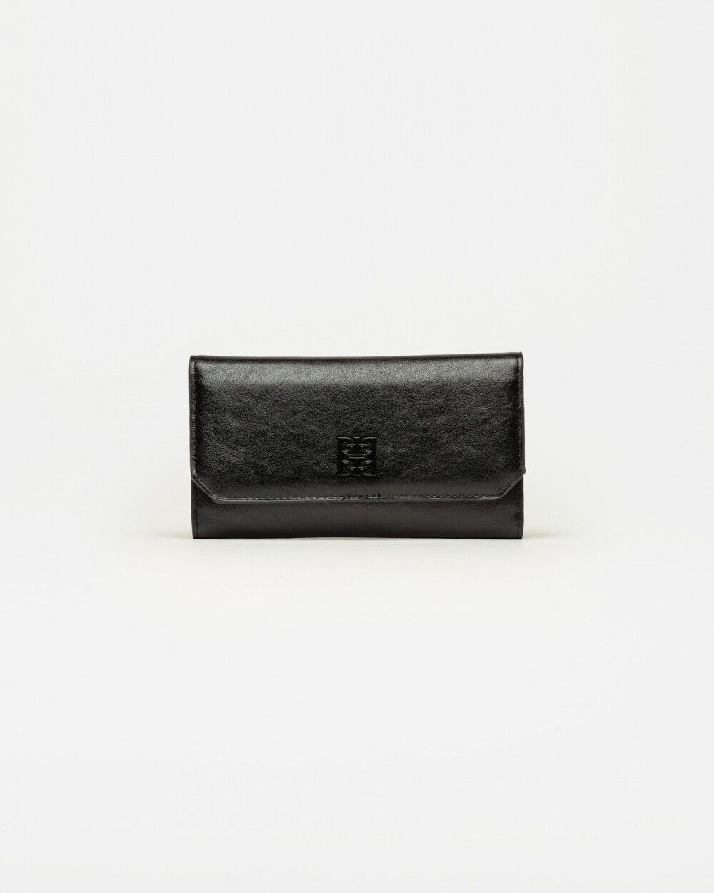 Billetera P&P en efecto cuero Negro
