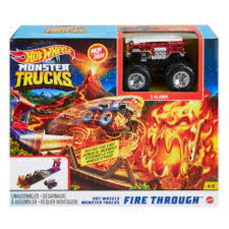 Hot Wheels Monster Trucks Fire Through Hot Wheels Monster Trucks Fire Through