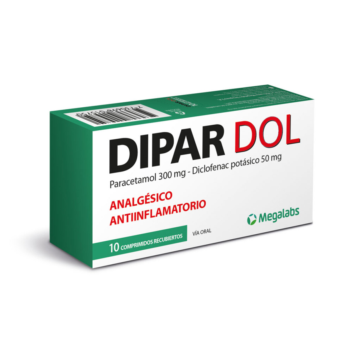 Dipar Dol X 10 Comprimidos - Dipar Dol 300 mg/50 mg 10 Comprimidos Recubiertos 