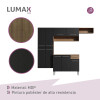 Mueble de Cocina completo 229cm Negro