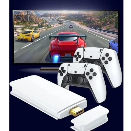 CONSOLA JUEGOS RETRO PRO 2 JUGADORES BLANCO