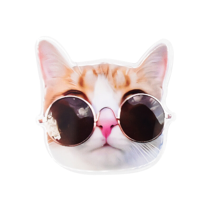 Anillo soporte para celular diseño gato con lentes Anillo Soporte Para Celular Diseño Gato Con Lentes