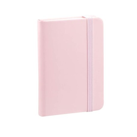 Libreta chica con elastico Rosada