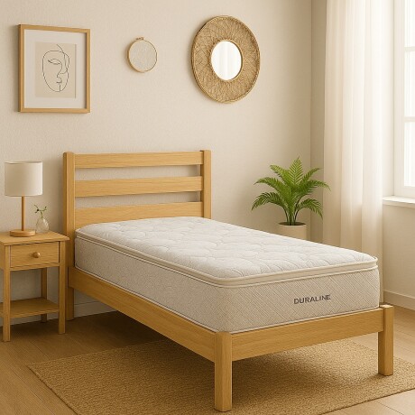 Colchón 1 Plaza Ortopedico Espuma Alta Densidad Duraline 88 Cm S/C