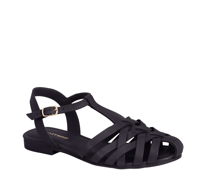 Zapatos de Mujer Bottero Tiras Y Pulsera Negro