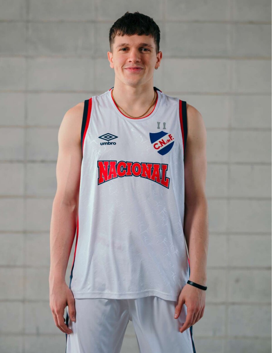 Remera Oficial Basket 2025 Nacional de Hombre - Blanco 