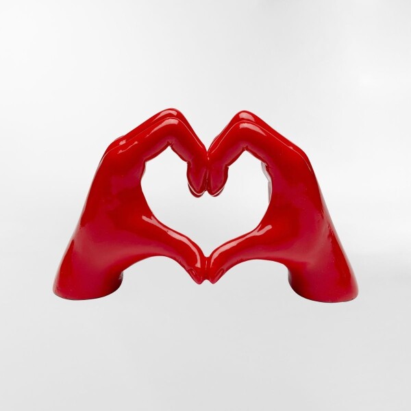 DECORACION HEART HANDS ROJO - -