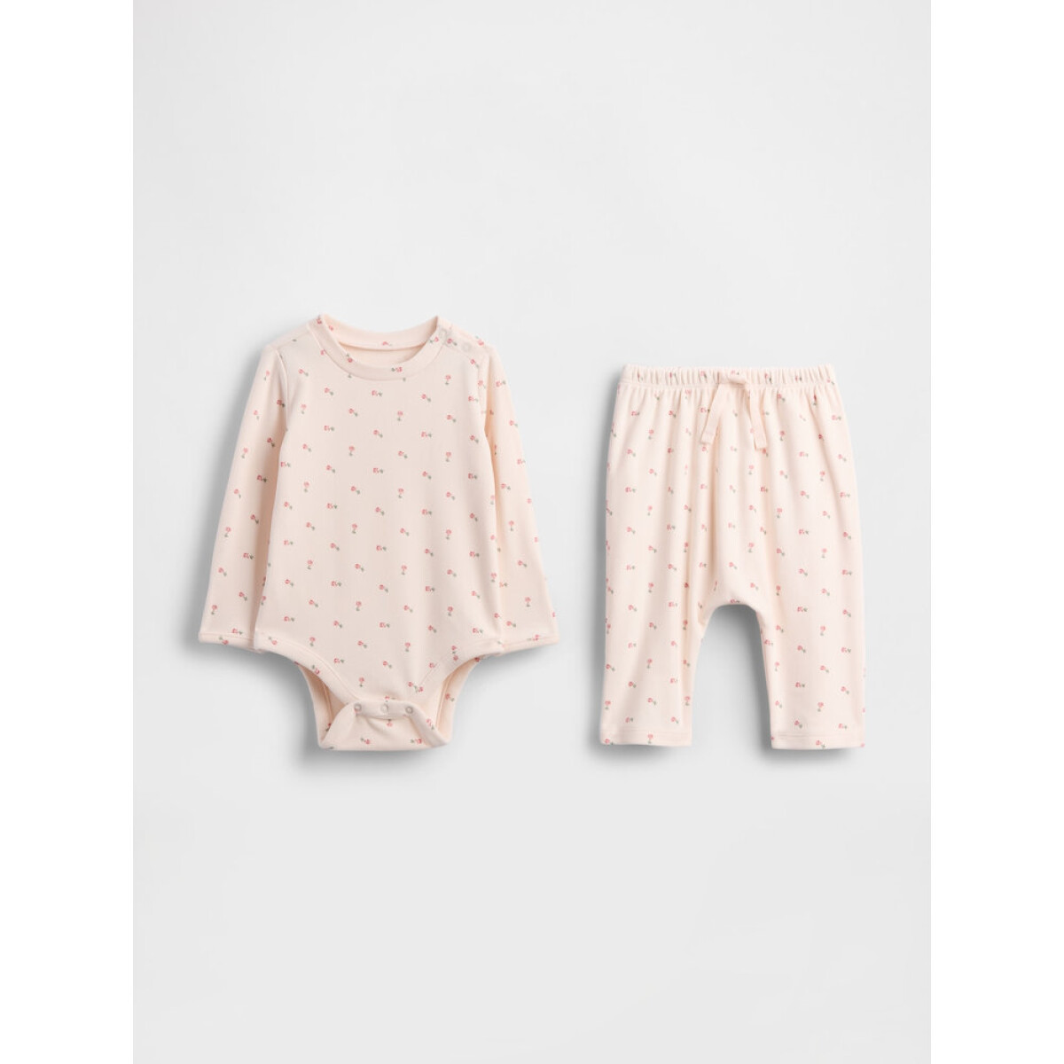 SUPER SOFT SNIT SET - BARELY PINK 