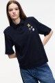 POLO CON PINS Azul