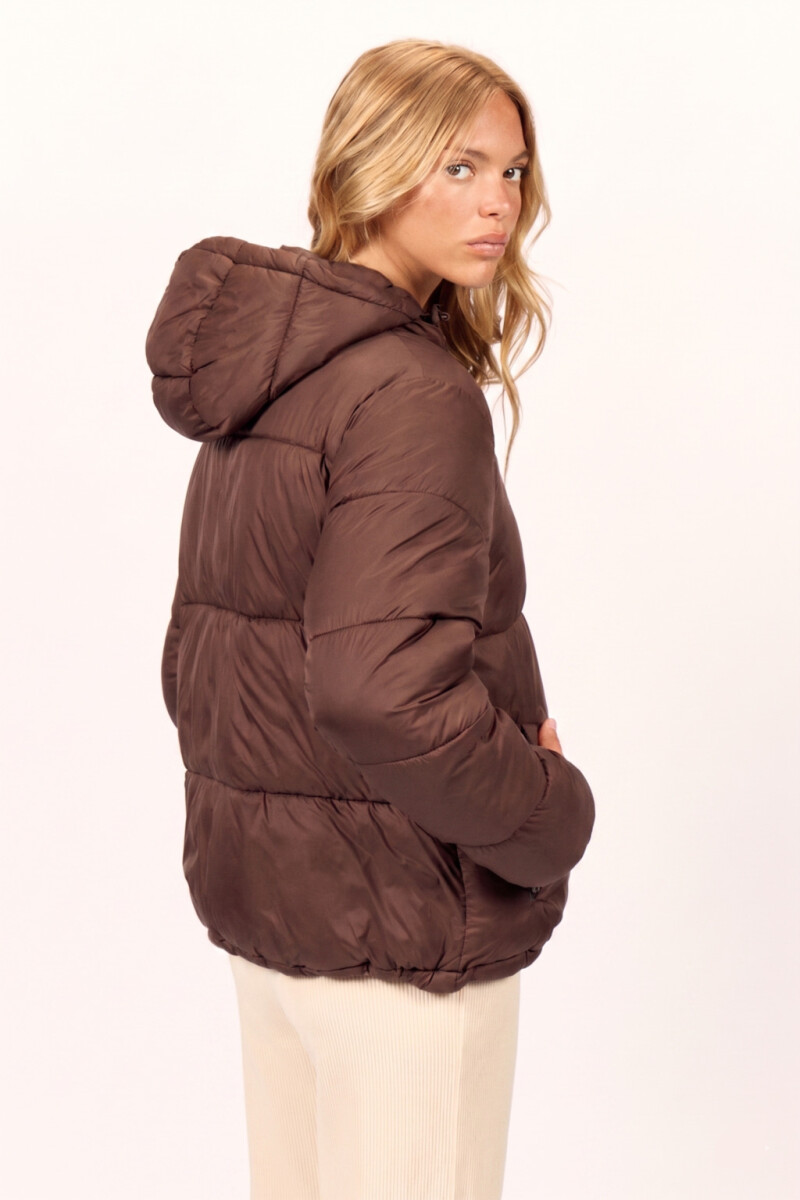 CAMPERA TRANSPORT PUFFER H-marron