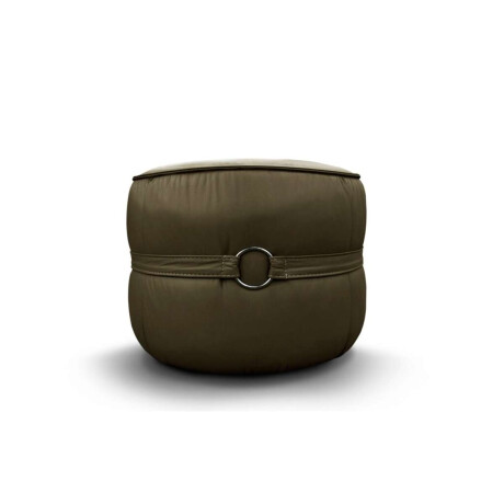 Puff 100% Cuero Ava Verde