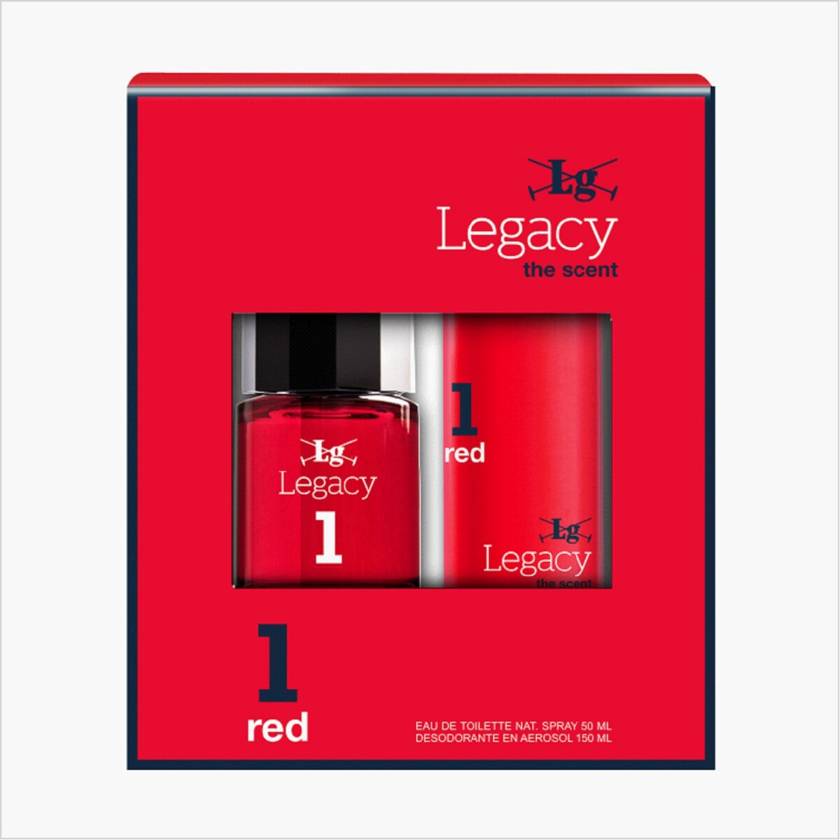 Perfume Legacy Cofre 1 Red Natural Edt 50 ml 
