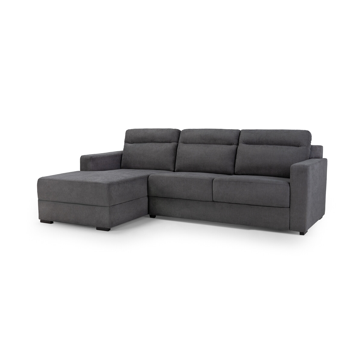 Rinconera Positano - Tela Microfibra - Chaise izquierdo - TB7131 - Grafito 