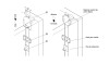 CERRADURA para Varios Cajones lateral Cerradura Para Varios Cajones Lateral