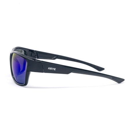 Lentes de Sol Arye Polarizados Armazón Negro Brillante Azul