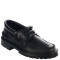 Zapatos Infantiles Croco Kids Leñador Colegial de Cuero Negro