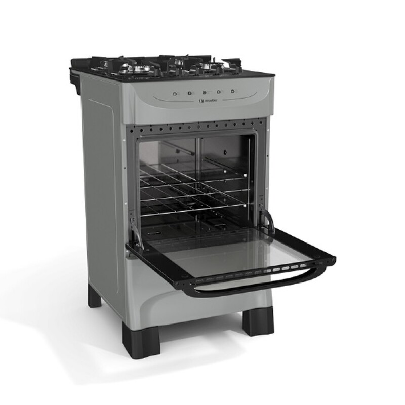 Cocina a Gas 4H Mueller Hamburgo Titanio / Plata Cocina a Gas 4H Mueller Hamburgo Titanio / Plata