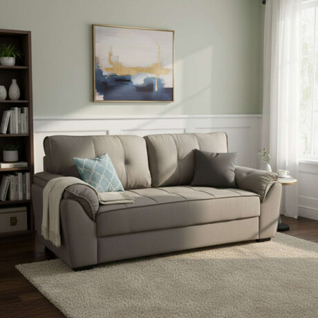 Sillon 3 Cuerpos Montana veludo Gris