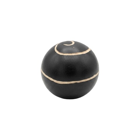 ESFERA MDF NEGRO COMB 10CM Unica