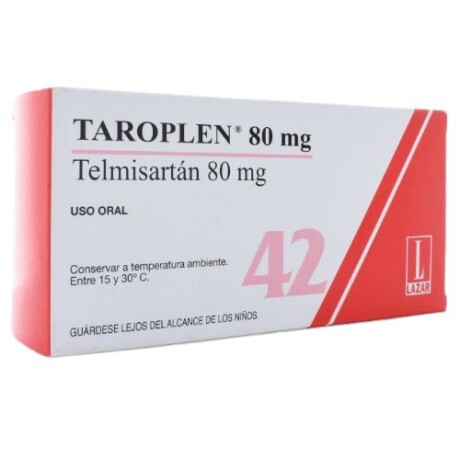 TAROPLEN 80 MG X42 COMPRIMIDOS TAROPLEN 80 MG X42 COMPRIMIDOS