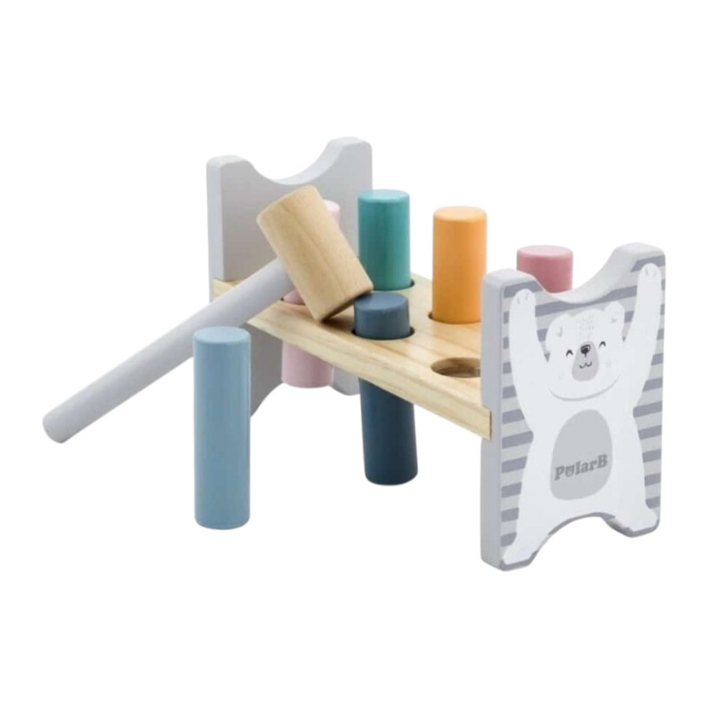 Juego Golpe Martillo Madera Polar B Juego Golpe Martillo Madera Polar B