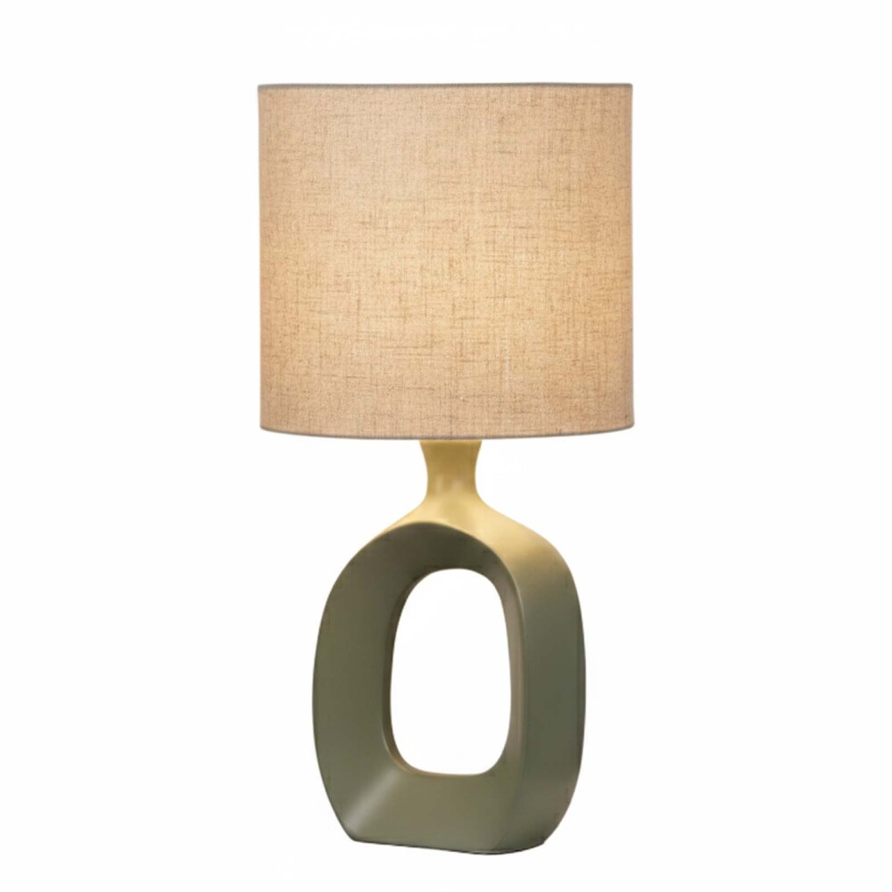 LÁMPARA DE MESA METAL VERDE CURVE