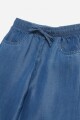Palazzo denim AZUL OSCURO