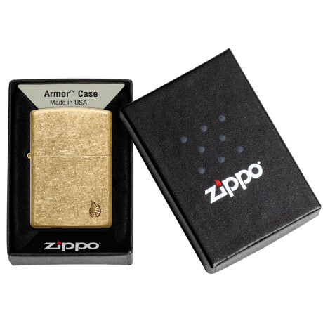 Encendedor Zippo Dorado C/diseño 0