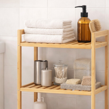 Estantería bambú de 4 estantes - 35x24x100cm Sc