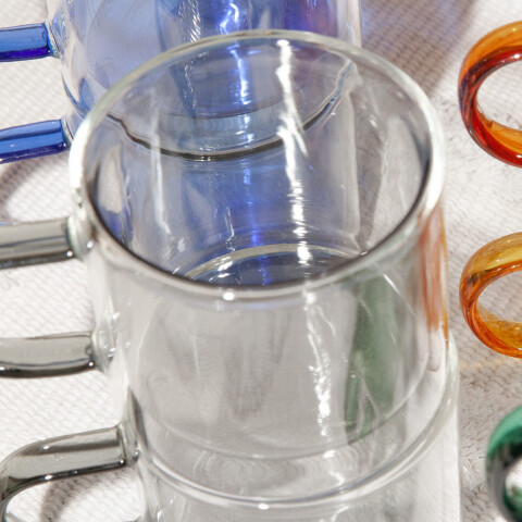 Taza doble vidrio 240ml negro