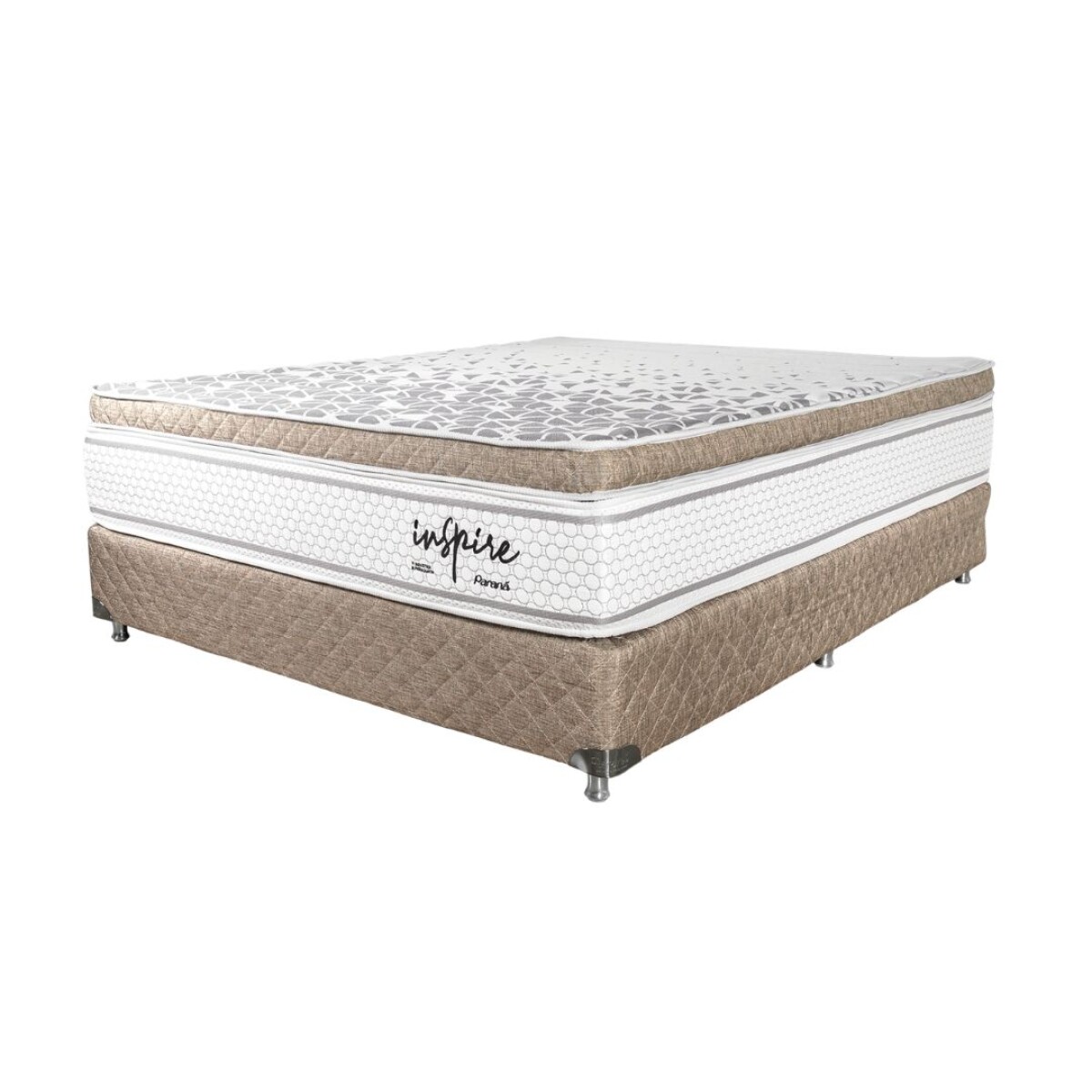 Sommier Parana Inspire 160x200 cm (Base + Colchón) Beige 