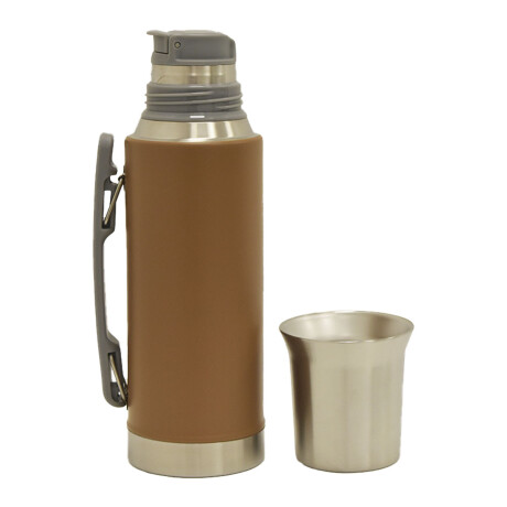 Termo 1Lt Acero Inox con Manija Retráctil y Tapa Mate Comet Cobre