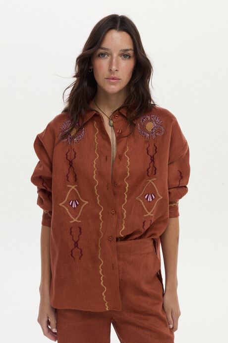 Camisa Alena Ladrillo