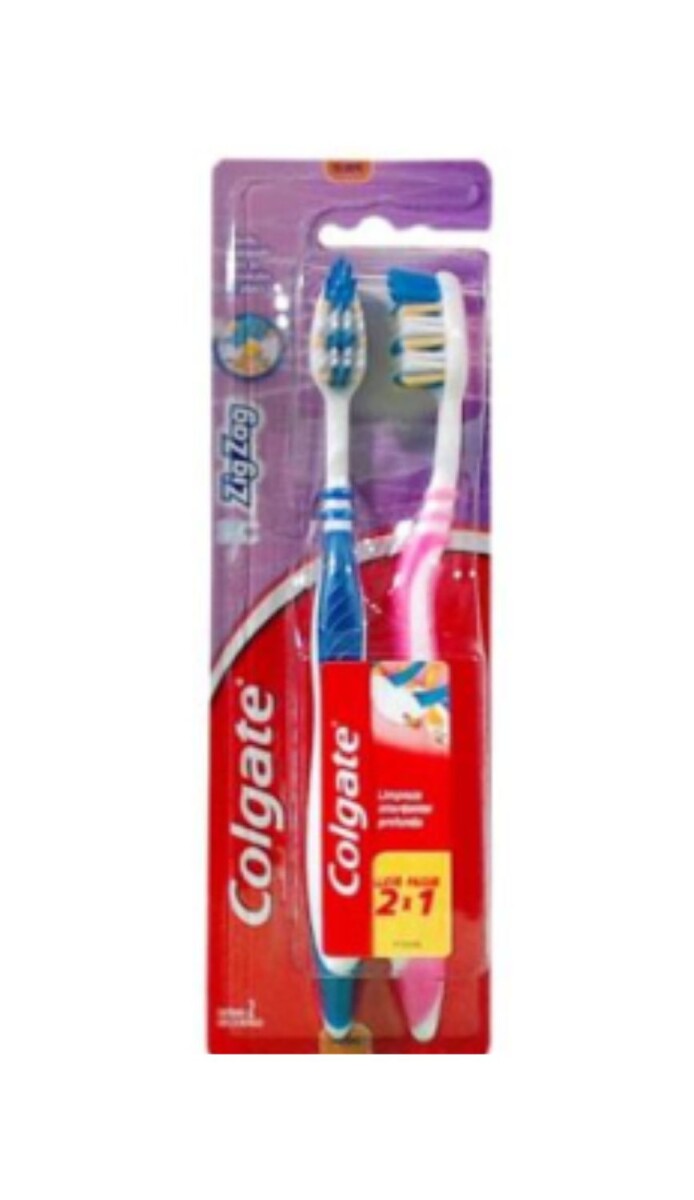 CEPILLO COLGATE TRIPLE ACCI SUAVE BLISTER X2 