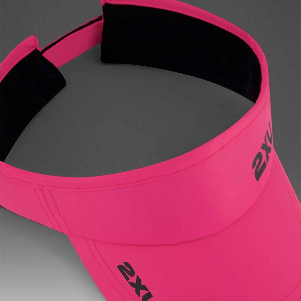 Gorra Running Run Visor Unisex Fuchsia/black