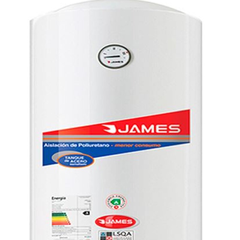 TERMOTANQUE JAMES 80 L ACERO Cilindrico N/A