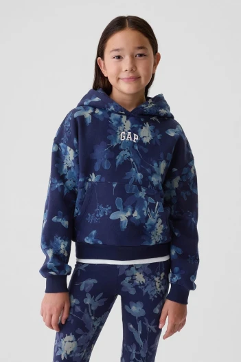Canguro Logo Gap Niña Sp Indigo Flrl Fa24