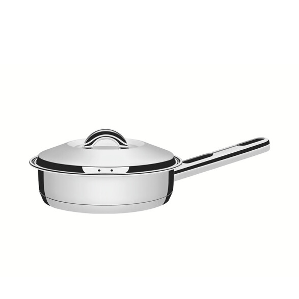 Sartén hondo con tapa Ø20cm 2,1 lts "Solar" TF1650