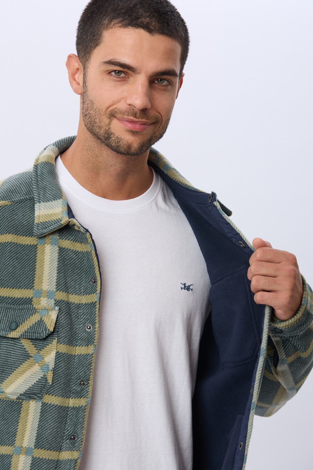 CAMISA LEÑADORA POLAR Verde